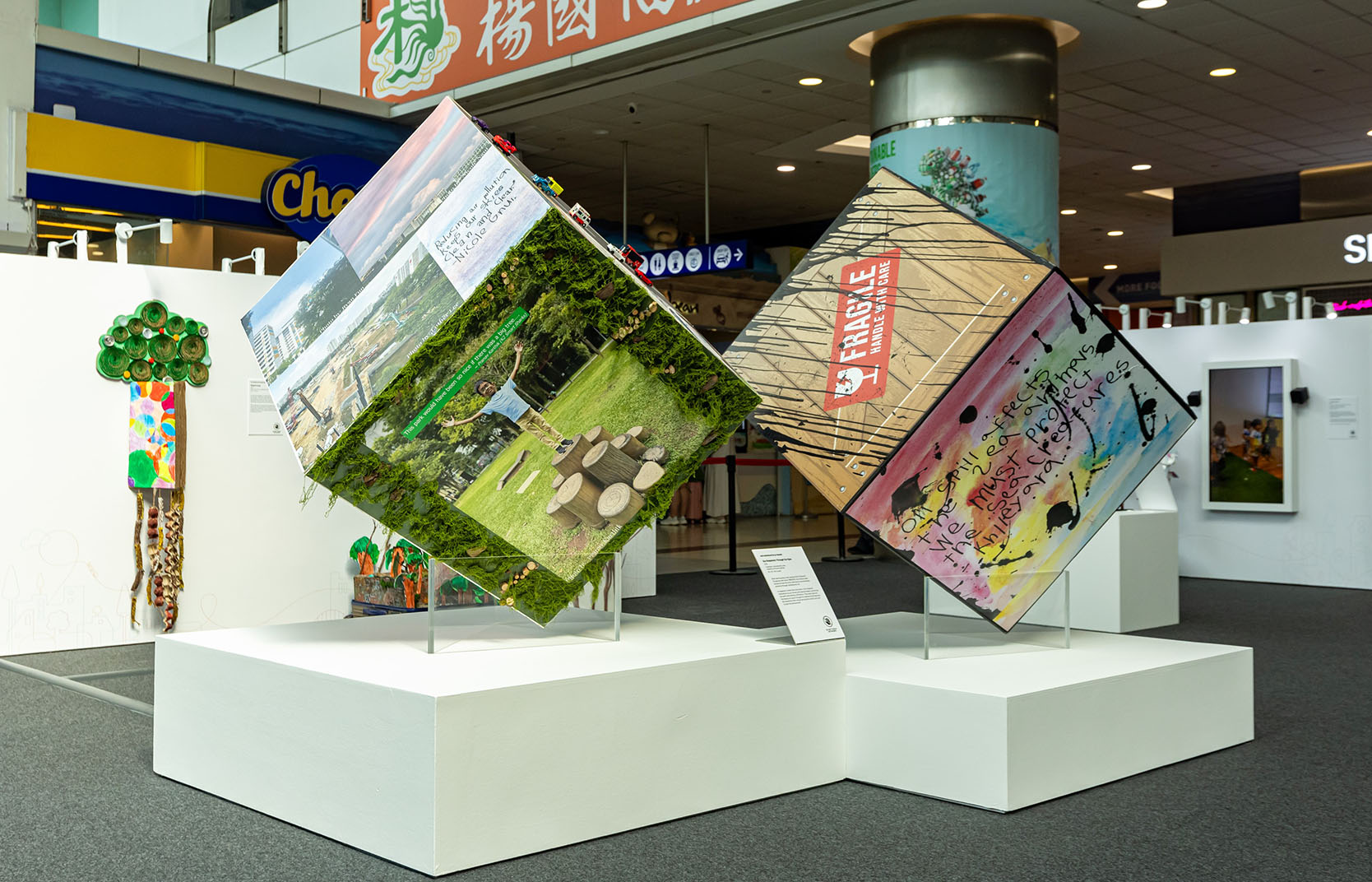 Installation view of SAM_s Think! Contemporary Preschool exhibition, ‘Hello Future_ Building a Wonderland’. Image courtesy of Singapore Art Museum